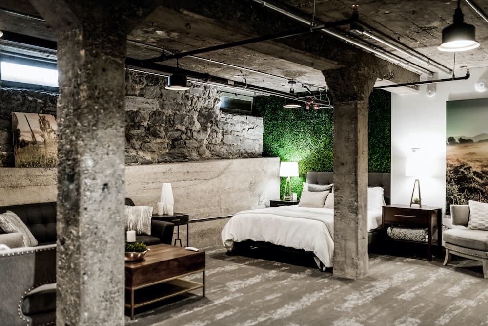 a well organized basement